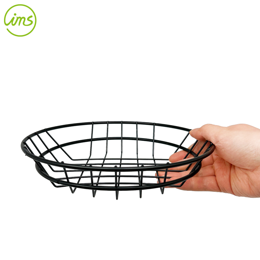 Round Black Wire Fruit Basket